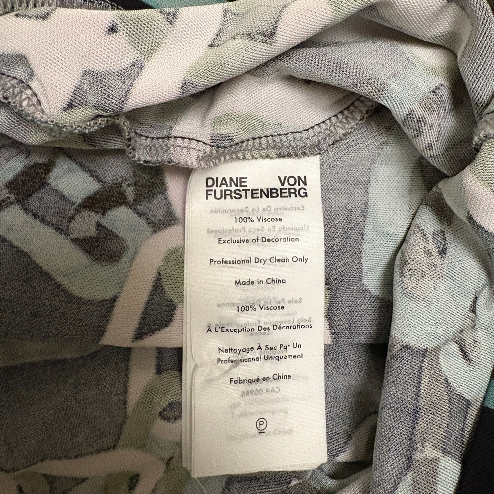 DVF Chain Link Print Jersey Pants - Picture 3 of 5